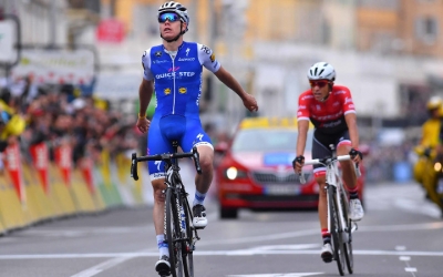 David de la Cruz derrotant a Contador a la Paris - Niça